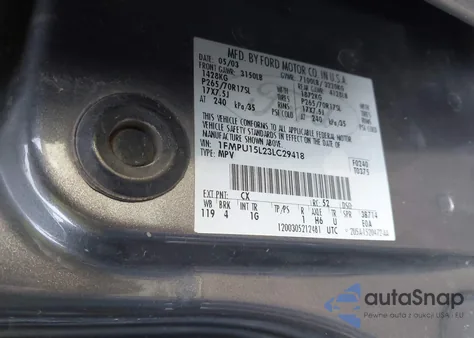 2003 Ford Expedition Xlt из США, поврежденный, VIN 1FMPU15L23LC29418